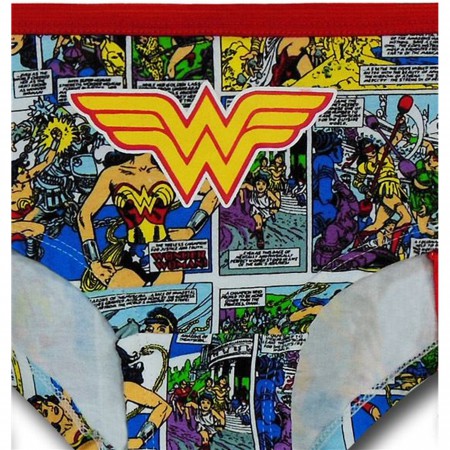 Wonder Woman Comic Women's Hipster Brief w/Garters