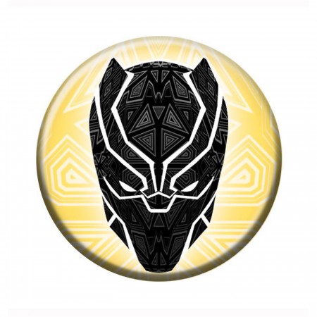 Black Panther Mask Button