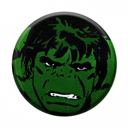 Hulk Headshot Black Button