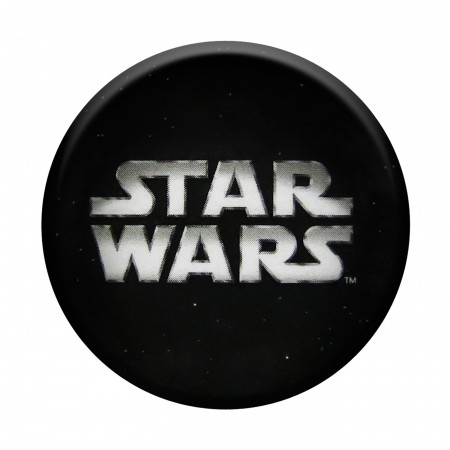 Star Wars White Logo Button