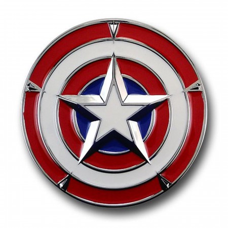 Captain America 3D Star Shield Belt Buckle