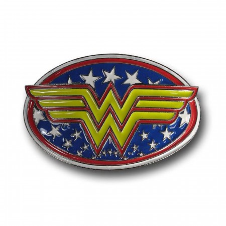 Wonder Woman Belt Buckle Oval Logo