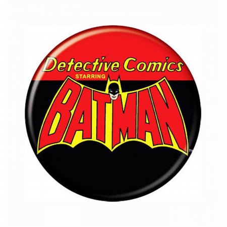 Batman Classic Detective Comics Logo Button