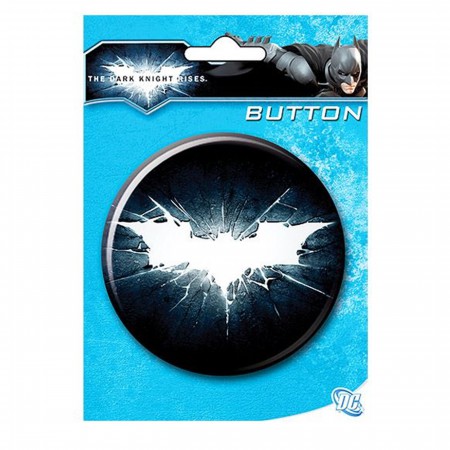 Dark Knight Rises 3" Lit Bat Symbol Button