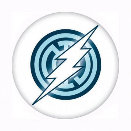 Blue Lantern Flash Symbol Button