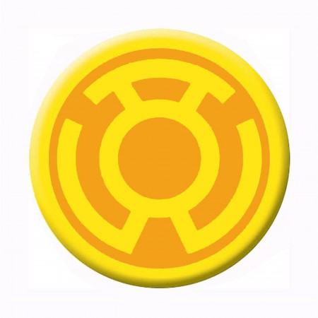 Green Lantern Yellow Lantern Symbol Button