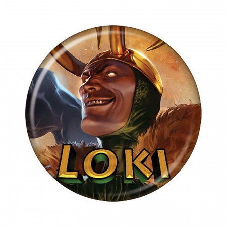Loki Laughs Button
