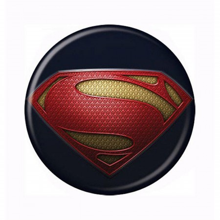 Superman Man of Steel Costume Symbol Button