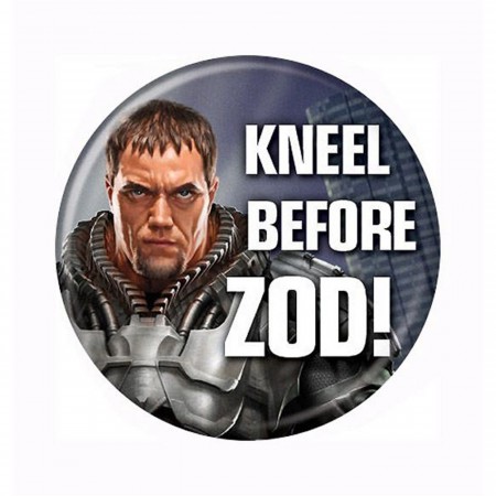 Superman Man of Steel Zod Image Kneel Button