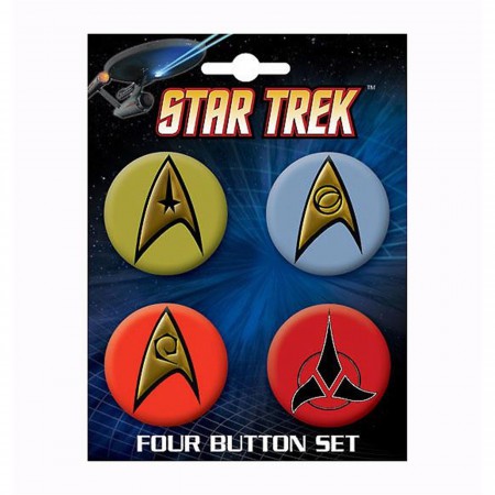 Star Trek Insignia Button Set