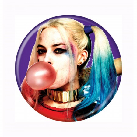 Suicide Squad Harley Quinn Bubble Gum Button