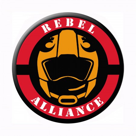 Star Wars Rebel Alliance Logo and Helmet Button