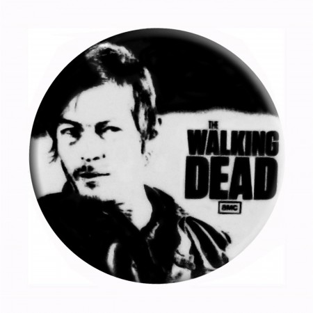 Walking Dead Daryl Black & White Button