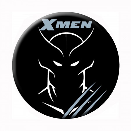 X-Men Wolverine Line Art Button