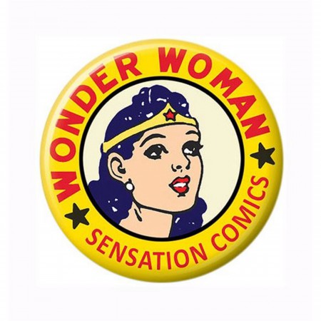 Wonder Woman Sensational Comics Button