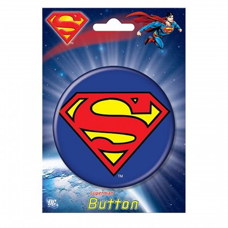 Superman Symbol Massive 3" Button