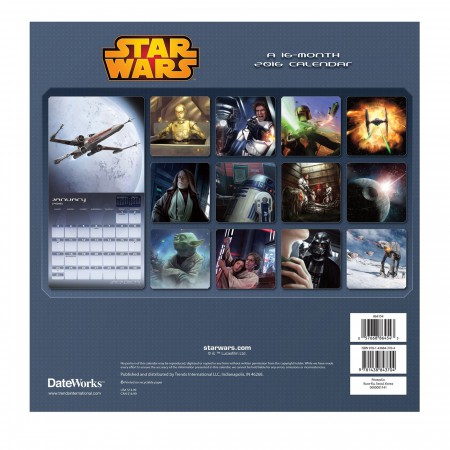 Star Wars 2016 Calendar