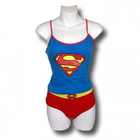 Supergirl Classic Symbol Cami and Panty Set