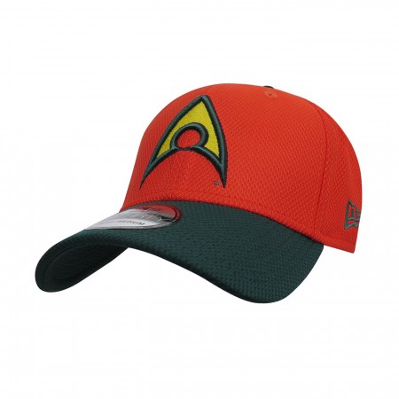 Aquaman Symbol Orange 39Thirty Fitted Hat