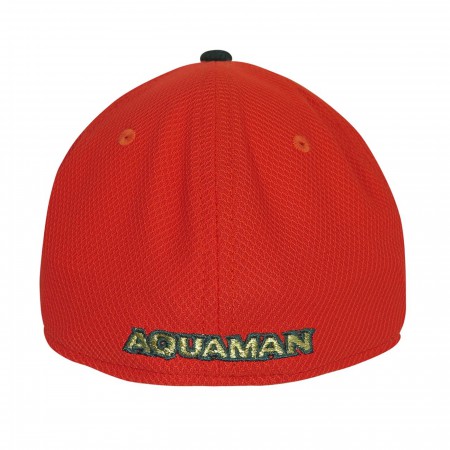 Aquaman Symbol Orange 39Thirty Fitted Hat