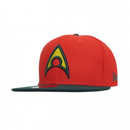 Aquaman Symbol Orange 59Fifty Fitted Hat