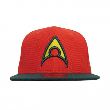 Aquaman Symbol Orange 59Fifty Fitted Hat