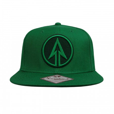 Green Arrow Symbol Snapback Hat