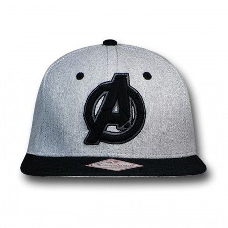 Avengers Movie Symbol Snapback Flat Billed Cap