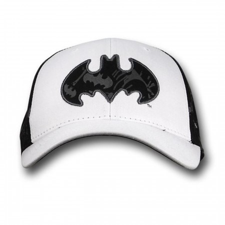 Batman Black Symbol White Hat