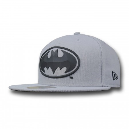 Batman Beveled Symbol 59Fifty Grey Hat