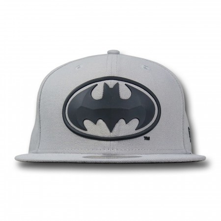 Batman Beveled Symbol 59Fifty Grey Hat