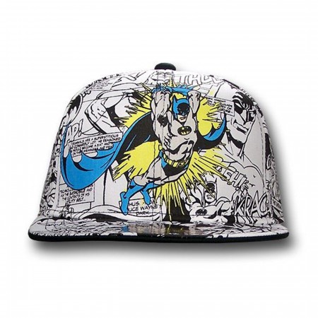 Batman Youth Comic Flat Billed Baseball Cap