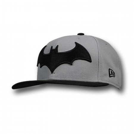 Batman Hush Symbol 59Fifty Grey & Black Flat Bill Hat