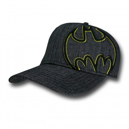 Batman Yellow Symbol on Grey Flex Hat