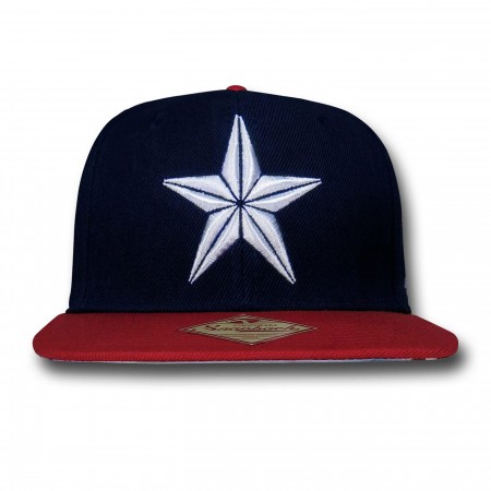 Captain America Star Sublimated Red Bill Cap