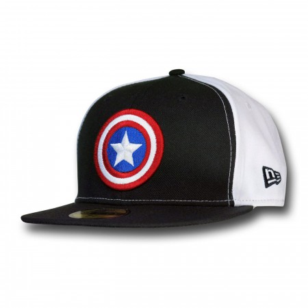 Captain America Black & White 59Fifty Cap