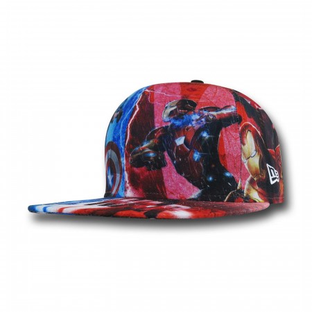 Captain America Civil War Sublimated 5950 Hat