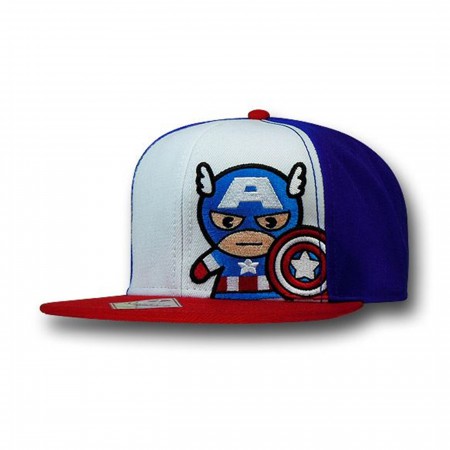 Captain America Kawaii Snapback Cap