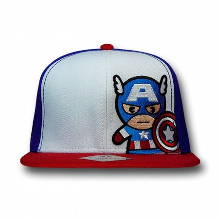 Captain America Kawaii Snapback Cap