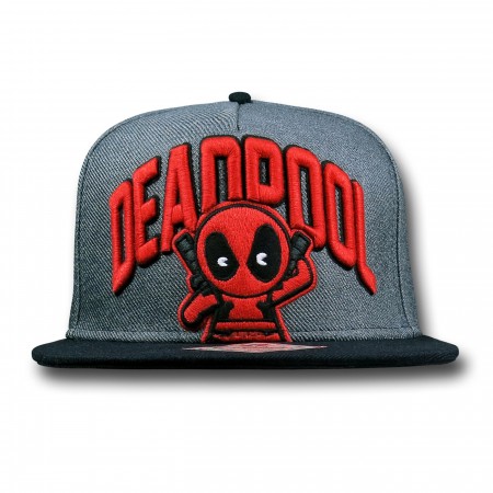 Deadpool Kawaii Flatbill Snapback Cap