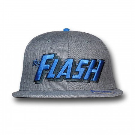 Flash Blue Logo Gray Baseball Cap