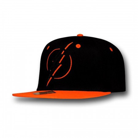 Flash 2Tone Neon on Black Snapback Cap