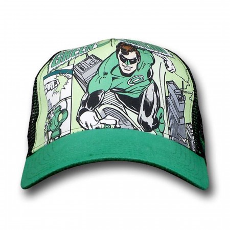 Green Lantern Print Mesh Trucker Hat