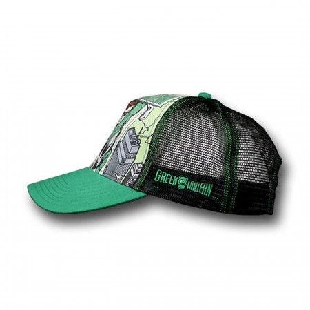 Green Lantern Print Mesh Trucker Hat