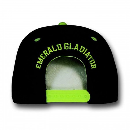 Green Lantern 2Tone Neon on Black Snapback Cap