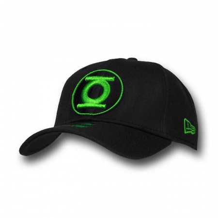 Green Lantern Black/Green Round Symbol 39Thirty Cap