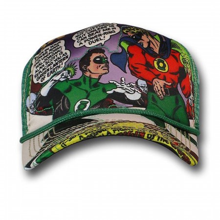 Green Lantern Hal Vs Alan Sublimation Baseball Cap