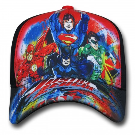 Justice League Sublimated Kids Snapback Cap