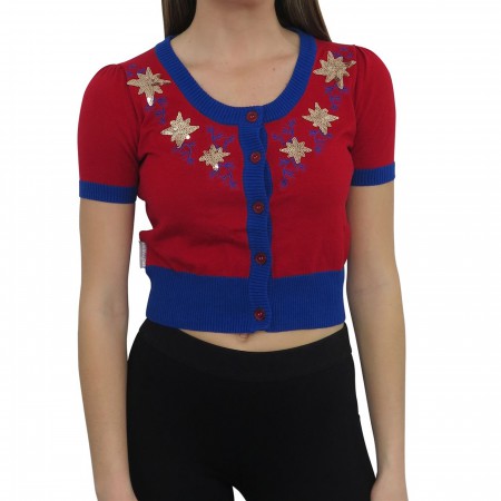 Captain Marvel Women's Vintage Cardigan