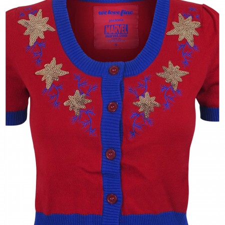 Captain Marvel Women's Vintage Cardigan